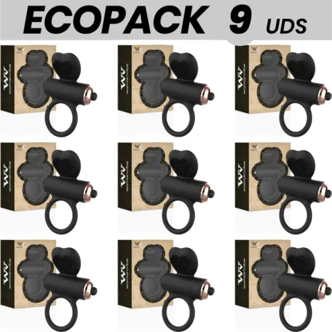 ECOPACK 9 UNITÉS - WOMANVIBE ANNEAU VIBRANT EN SILICONE ZEUS