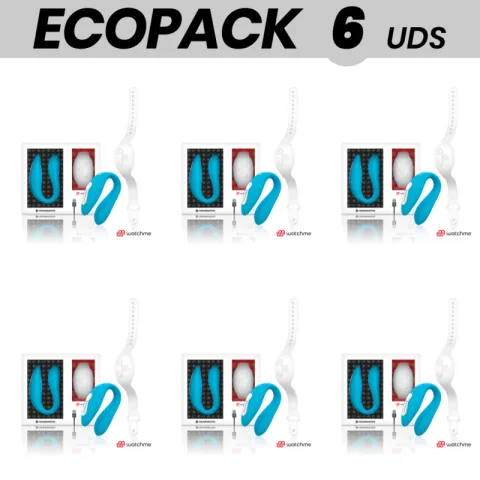 ECOPACK 6 UNITÉS - WEARWATCH TECHNOLOGIE DOUBLE VIBRATEUR WATCHME INDIGO/SNOW