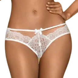 PENTHOUSE - CULOTTE ADORE ME BLANC L/XL