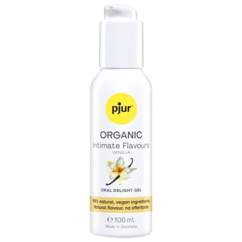 PJUR - GEL DÉLICIEUX ORAL À LA VANILLE BIO POUR UNE SALADE INTIME 100 ML