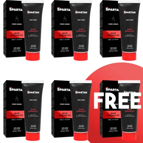 SPARTAN - GEL D'ERECCION-ORGASMO-DURACION DE PAREJA 100% VEGANO 5+1 GRATUIT