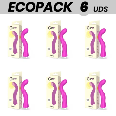 ECOPACK 6 UNITÉS - G-SPOT GREGORY VIBRATEUR PUNTO G VIOLET