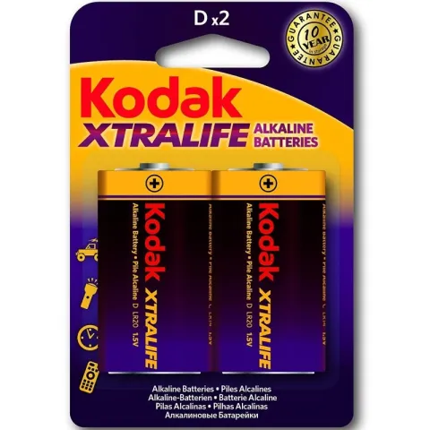 KODAK - PILES ALCALINES XTRALIFE LR20 D LR20 1.5V