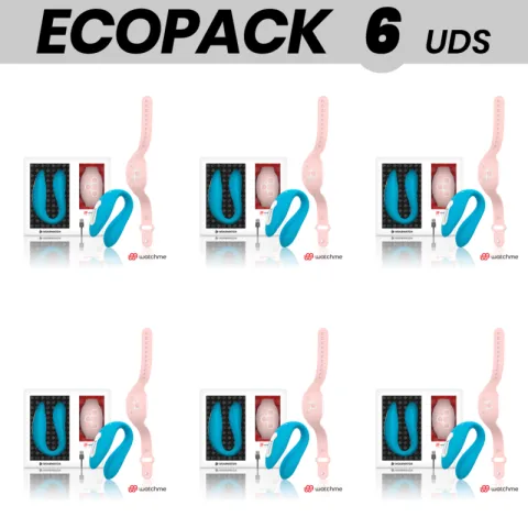 ECOPACK 6 UNITÉS - WEARWATCH VIBRATEUR DOUBLE TECHNOLOGIE WATCHME INDIGO / ROSE