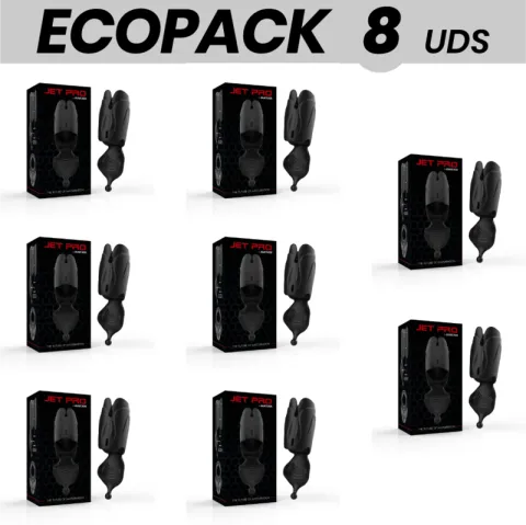 ECOPACK 8 UNITÉS - JAMYJOB MASTURBATEUR STROKER VIBRATEUR 2 MOTEURS
