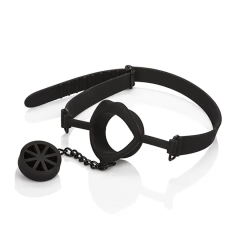 CALEXOTICS - SCANDAL BÂILLON AVEC PLUG EN SILICONE NOIR