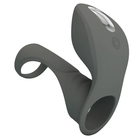 PRETTY LOVE - ANNEAU VIBRANT RECHARGEABLE AVEC DOUBLE STIMULATEUR