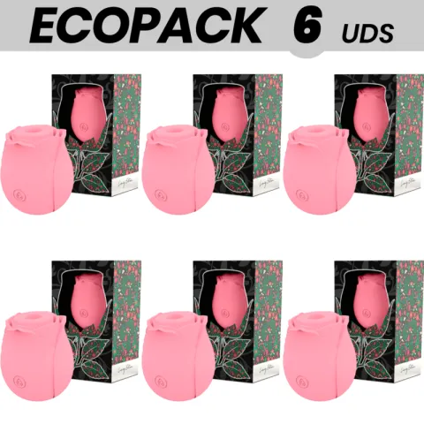 ECOPACK 6 UNITÉS - MIA ROSE CLITORIS SUCTION WAVES ÉDITION LIMITÉE - ROSE