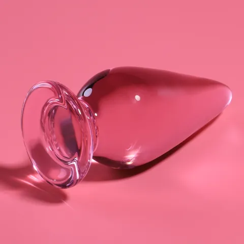 NEBULA SERIES BY IBIZA - PLUG ANAL MODÈLE 4 VERRE BOROSILICATE ROSE 11 CM -O- 5 CM