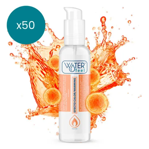 WATERFEEL - LUBRIFIANT EFFET CHALEUR 150 ML PACK 50 UNITÉS