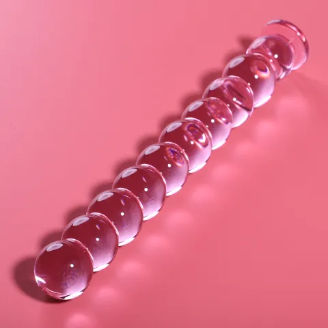 NEBULA SERIES BY IBIZA - MODÈLE 22 GODE EN VERRE BOROSILICATE ROSE 21.5 CM -O- 2.5 CM