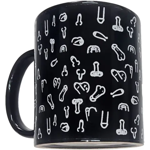 DIABLO PICANTE - TASSE À PÉNIS NOIR 370 ML