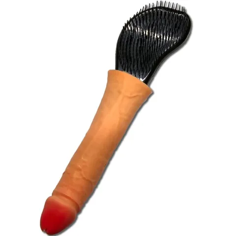 DIABLO PICANTE - BROSSE  CHEVEUX AVEC PÉNIS  LA POINTE