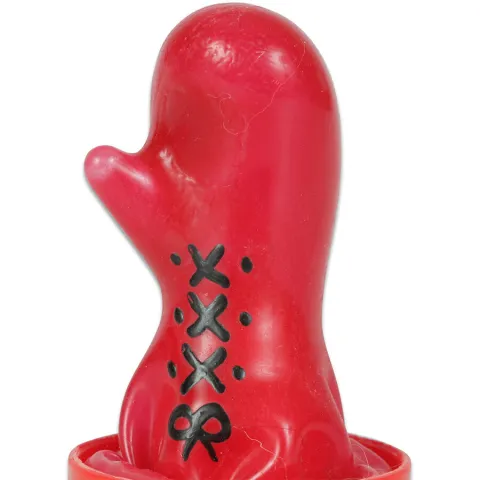 CONDOMERIE - PRÉSERVATIFS FANTAISIE PEINTS À LA MAIN GANT DE BOXE