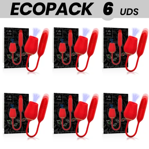 ECOPACK 6 UNITÉS - MIA AMALFI DOUBLE SUCEUR DE PLAISIR + HAUT ET BAS