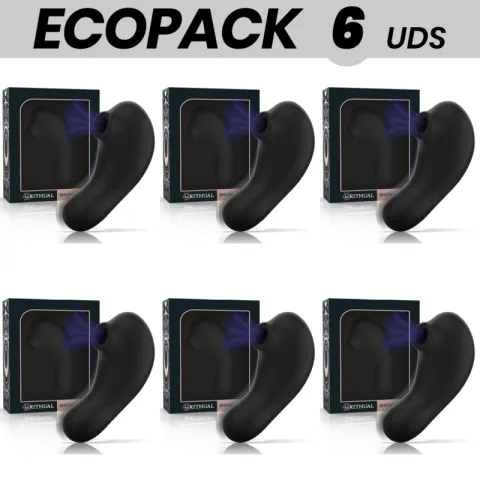 ECOPACK 6 UNITÉS - STIMULATEUR DE CLITORIS DE POCHE RITHUAL SHUSHU PRO 2 MOTEURS JET PUISSANTS