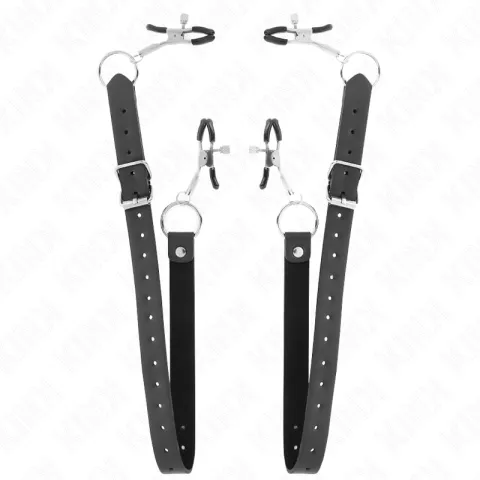 KINK - 4 PINCES À CLITORIS RÉGLABLES 34-48 CM