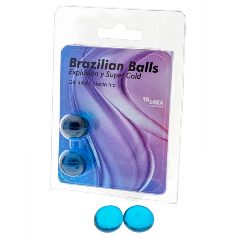 TALOKA - 2 BOULES BRÉSILIENNES GEL EXCITANT EFFET FROID