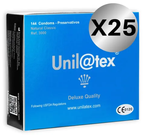 UNILATEX - CONSERVATEURS NATURELS PACK 25 X 144 UNITÉS