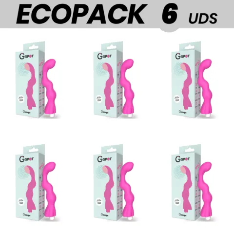 ECOPACK 6 UNITÉS - G-SPOT GEORGE VIBRATEUR POINT G ROSE CHICLE