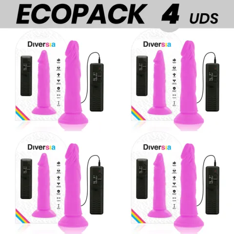ECOPACK 6 UNITÉS - DIVERSIA GODE VIBRANT FLEXIBLE VIOLET 23 CM -O- 4.3 CM