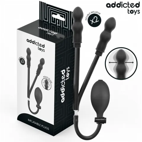 ADDICTED TOYS - PLUG ANAL DOUBLE GONFLABLE MODÈLE 1
