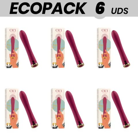 ECOPACK 6 UNITÉS - CICI BEAUTY PREMIUM SILICONE PUSH BULLET
