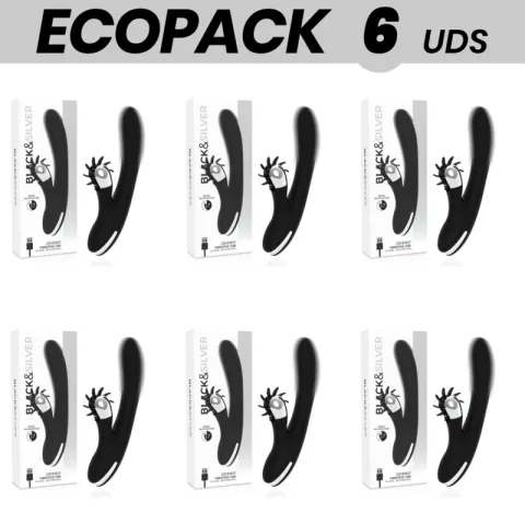 ECOPACK 6 UNITÉS - VIBRANT VIBRANT BLACK&SILVER BUNNY JOHNNY