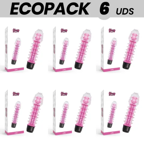 ECOPACK 6 UNITÉS - VIBRATEUR GLOSSY AXEL ROSE