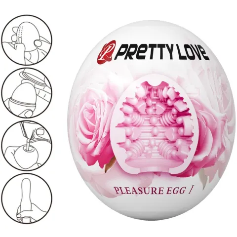 PRETTY LOVE - MASTURBATEUR POUR HOMME OEUF ROSE