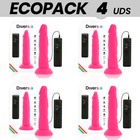 ECOPACK 6 UNITÉS - DIVERSIA GODE VIBRANT FLEXIBLE ROSE 23 CM -O- 4.3 CM