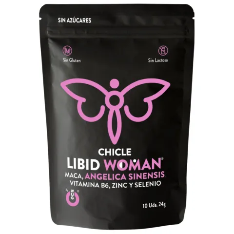WUG LIBID WOMAN – Chewing-gum fonctionnel à base de maca, de ginseng et de zinc pour booster la vitalité féminine