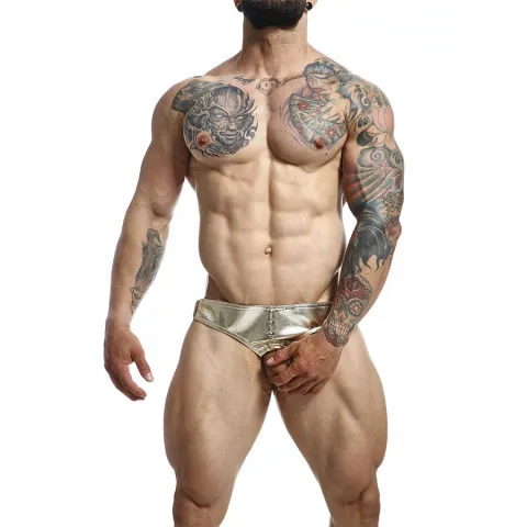 MOB - DNGEON JOCKSTRAP ANNEAU PÉNITENTIAIRE DORÉ TAILLE UNIQUE