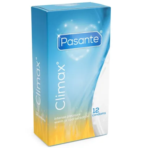 PASANTE - PRÉSERVATIFS CLIMAX 6 EFFET CHALEUR + 6 EFFET FRAIS / 12 UNITÉS