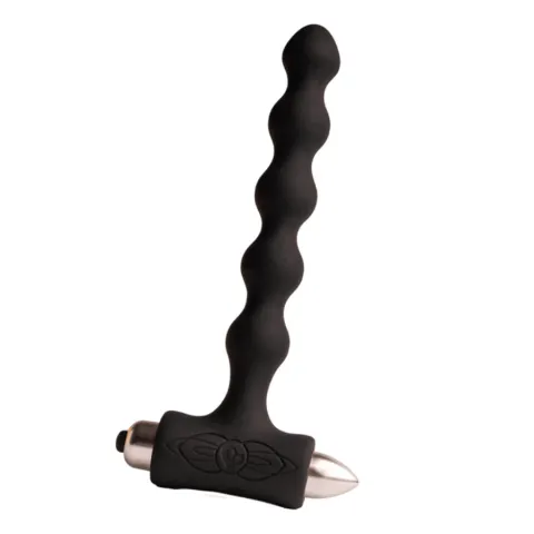 ROCKS-OFF - PETITE SENSATIONS PERLES ANAL PLUG VIBRATEUR NOIR