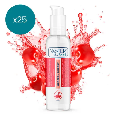 WATERFEEL - LUBRIFIANT CERISE 175 ML PAQUET 25 UNITÉS