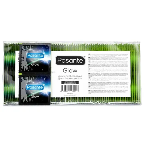 PASANTE - SAC DE PRÉSERVATIFS GLOW 144 UNITÉS