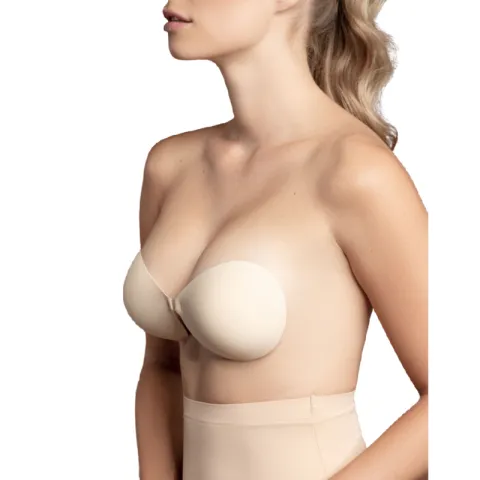 BYE-BRA - SOUTIEN-GORGE INVISIBLE BEIGE BONNET B