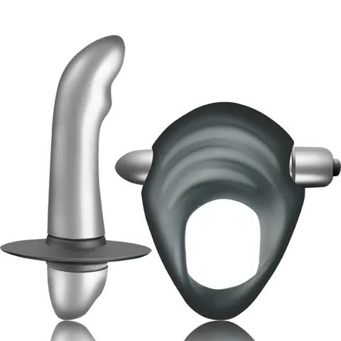 CLIMAXIMUM - KIT ENTICE ANNEAU PÉNITENTIAIRE + VIBRATEUR PROSTATIQUE DÉBUTANTS