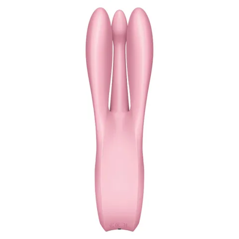 SATISFYER - VIBRATEUR THREESOME 1 ROSE