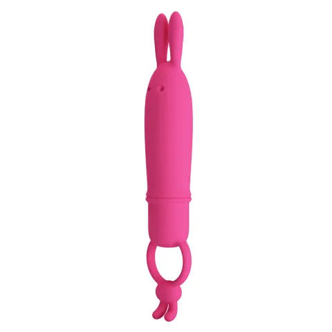 PRETTY LOVE - DELIA VIBRATEUR RABBIT AVEC ANNEAU DE RÉSISTANCE
