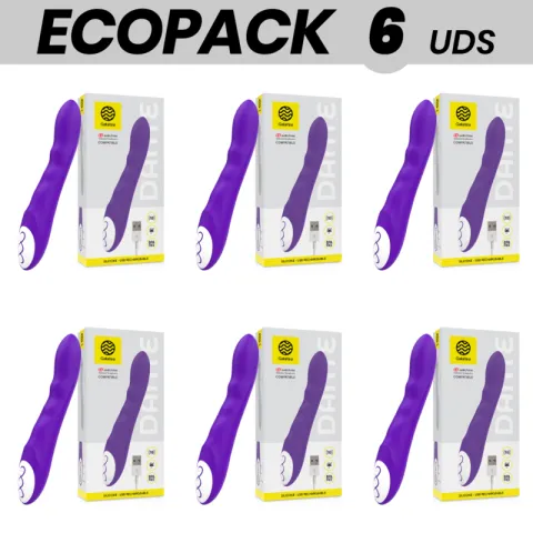 ECOPACK 6 UNITÉS - VIBRATEUR GALATEA DANTE LILAS COMPATIBLE AVEC LA TECHNOLOGIE SANS FIL WATCHME