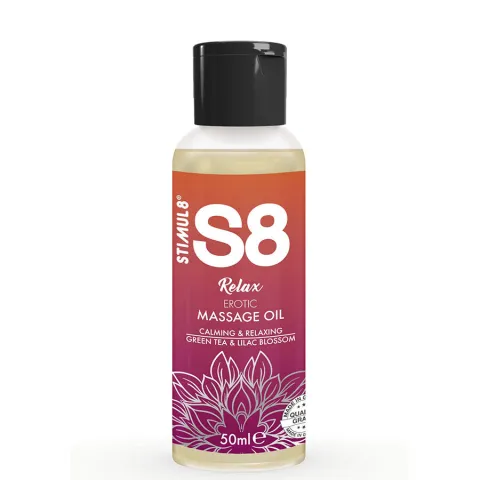 STIMUL8 - S8 RELAX HUILE DE MASSAGE ÉROTIQUE THÉ VERT 50 ML