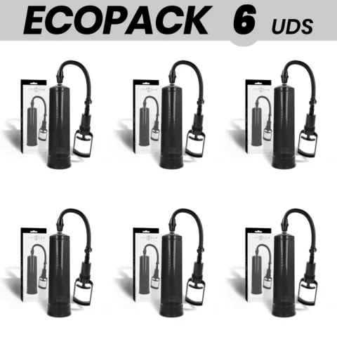 ECOPACK 6 UNITÉS - INTENSE POMPE PÉNIS NOIR 01