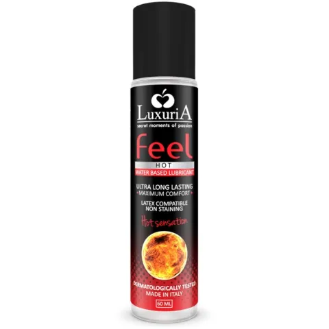 INTIMATELINE - LUXURIA LUBRIFIANT BASE D'EAU FEEL HOT SENSATION 60 ML