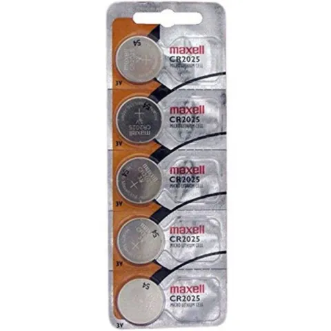 MAXELL - PILE BOUTON AU LITHIUM CR2025 3V BLISTER*5