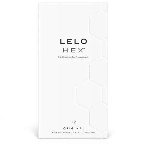 LELO - BOÎTE DE PRÉSERVATIFS HEX 12 UNITÉS