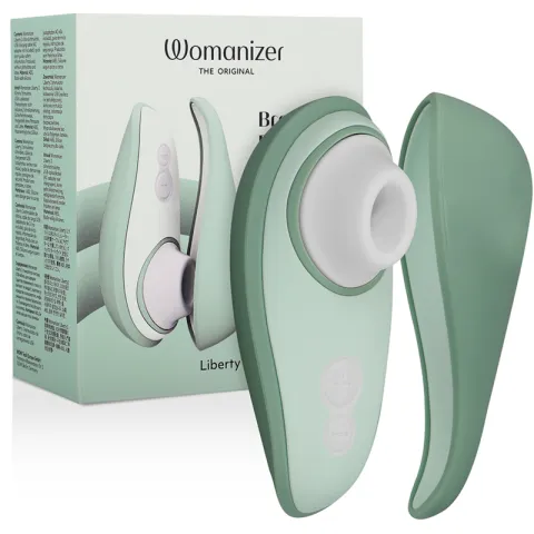 WOMANIZER - LIBERTY 2 STIMULATEUR DE CLITORIS ET ASPIRATION VERT CLAIR
