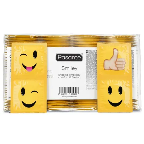 PASANTE - PRÉSERVATIFS SMILEY SAC 144 UNITÉS