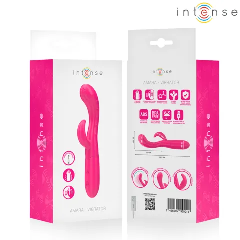 INTENSE - AMARA VIBRATEUR AVEC LANGUE STIMULANTE 10 VIBRATIONS ROSE